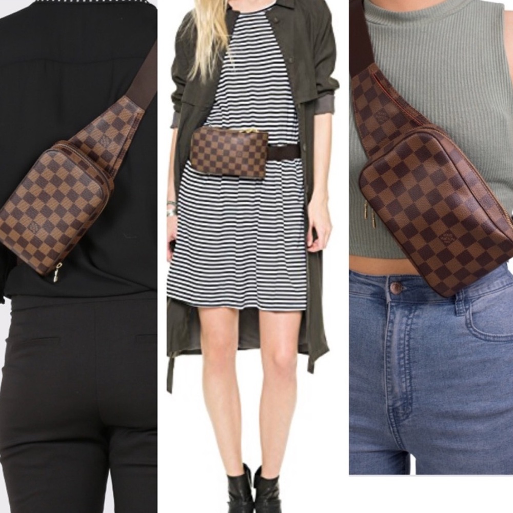 Louis Vuitton Brown Checkered Bag